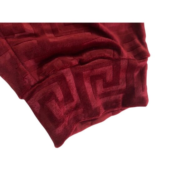 Ellie & Kate Deep Red Printed Casual Joggers Drawstring Waist Sz 1XL - Picture 10 of 12